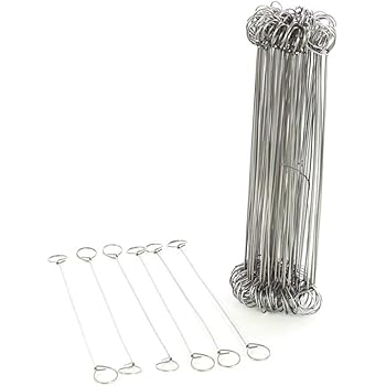 Bambus Discount Com Bindedraht Verzinkt Fur Sichtschutz Befestigung Lange 18cm Set 100 Stuck Im Pack Amazon De Kuche Haushalt