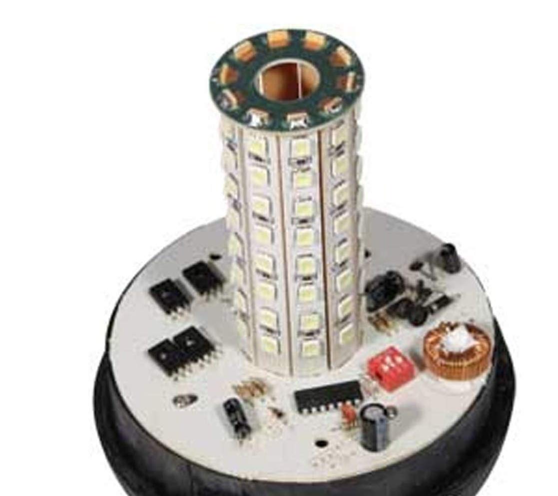 BLA9810 Universal LED Rotating Beacon Light - Pipe Mounted, Allows One Beacon to be used on Multiple Machines