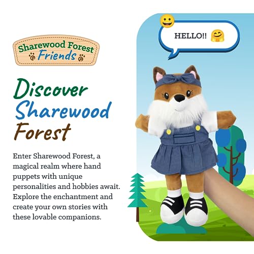 Sharewood Forest Friends, Fiona The Fox Hand Puppet, Kids Puppets, Toddlers, Kids, Puppet Theatre, Kids Toys, Animal Puppets, School, Daycare, Teachers #TOP1