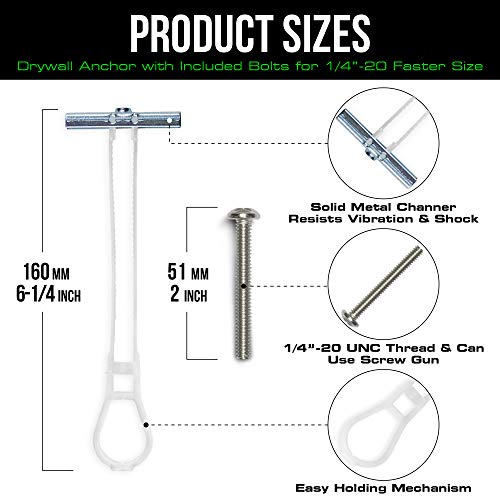 200lbs Metal Stud Wall & Drywall TV Mounting Kit for TV Mounts