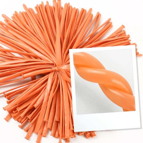Image of Party Balloons - Peach 260 Long Balloons for Birthday Celebrations & Event