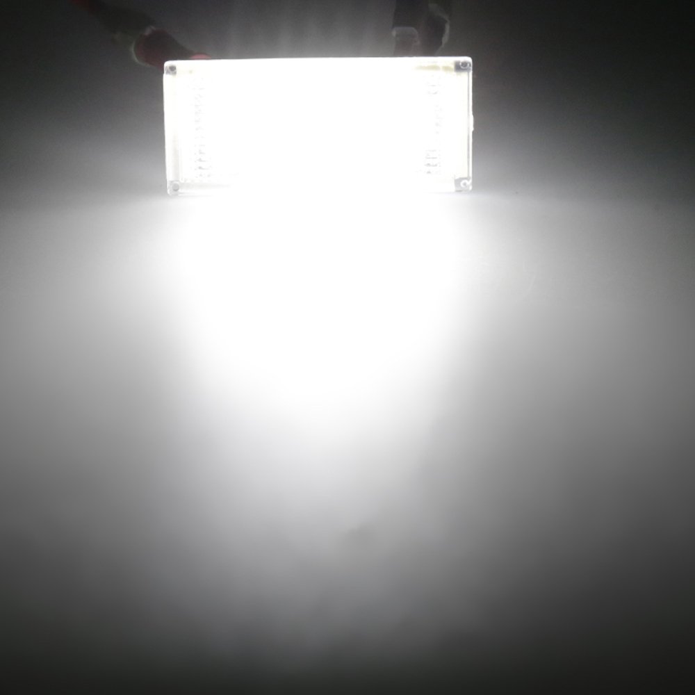 PolarLander 1 Coppia Targa automobilistica 18 LEDWhite 6000k Luce targa Compatible for BMW Serie 3 E46 2D M3 Facelift