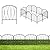 Decorative Garden Fence 10 Pack,10.5ft(L) x16in(H) Garden Decorative Fence,Rustproof Metal Wire Garden Fence Border for Outdoor Yard Landscape Patio for Dog Rabbit Pet,Small Animal Barrier Fence