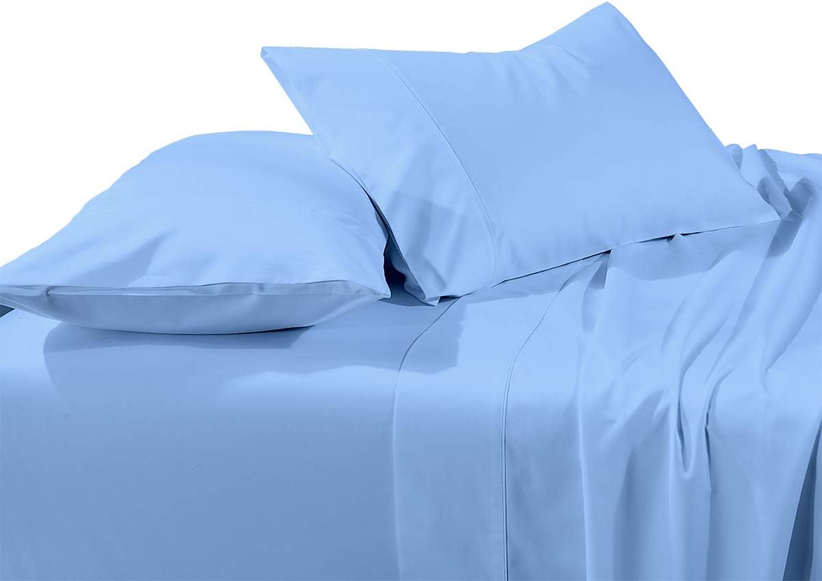 Solid Silver Brushed Microfiber Queen Size Bed Sheet Set