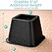 Vive Bed Risers Heavy Duty (4 Pack - 3 Inch) - Furniture Lifts Risers for Couch, Table, Desk, Chair & Dorm Bed Risers for Bed Frame - Leg Elevator, Height Extender, Stackable Platform Blocks