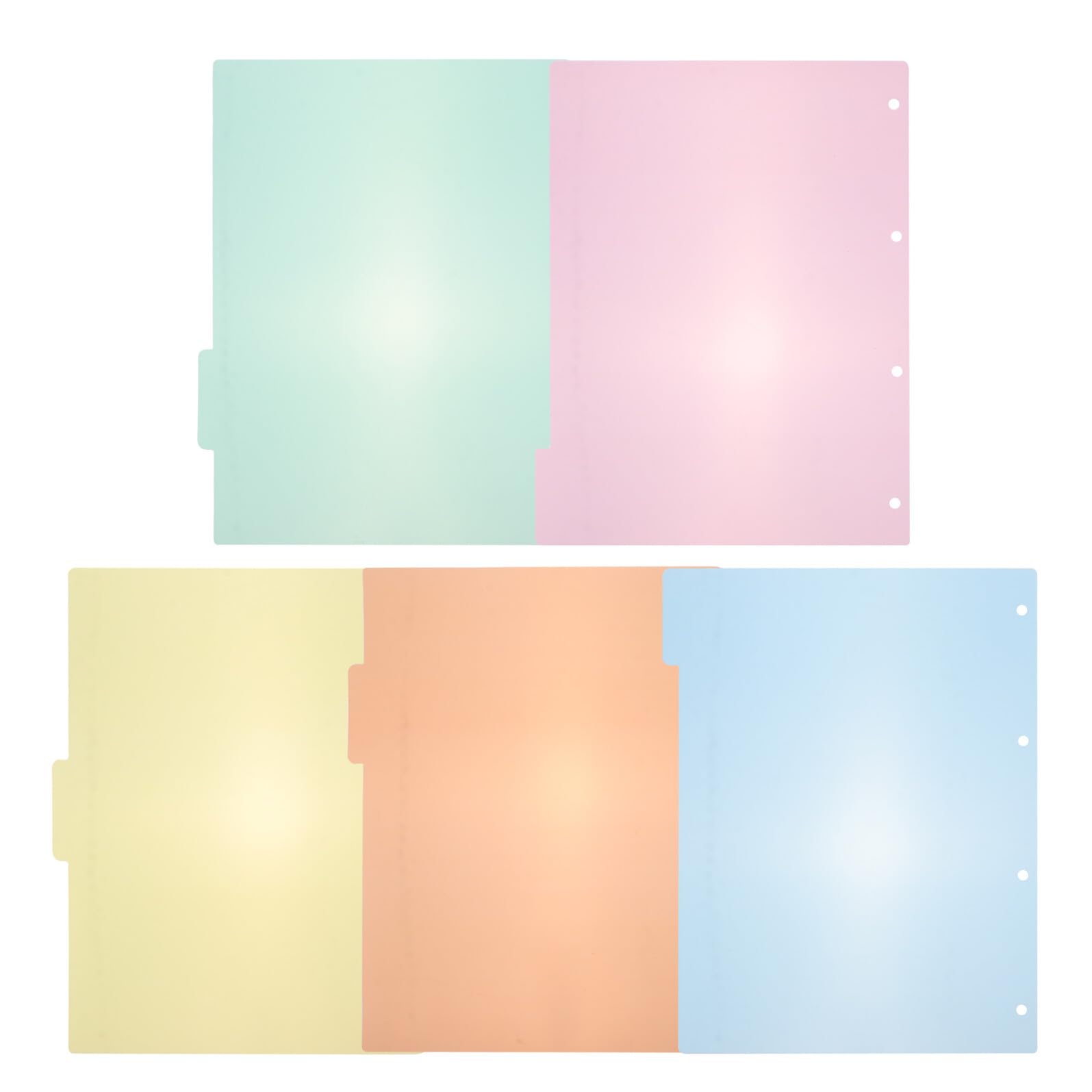 DOITOOL 40 Pezzi Divisori per Raccoglitori in Carta Colorata Etichette Resistenti per Ufficio Scuola e Casa