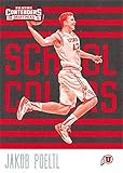 Jakob Poeltl basketball card (Utah Utes) 2016 Panini Draft Picks School Colors Rookie #9