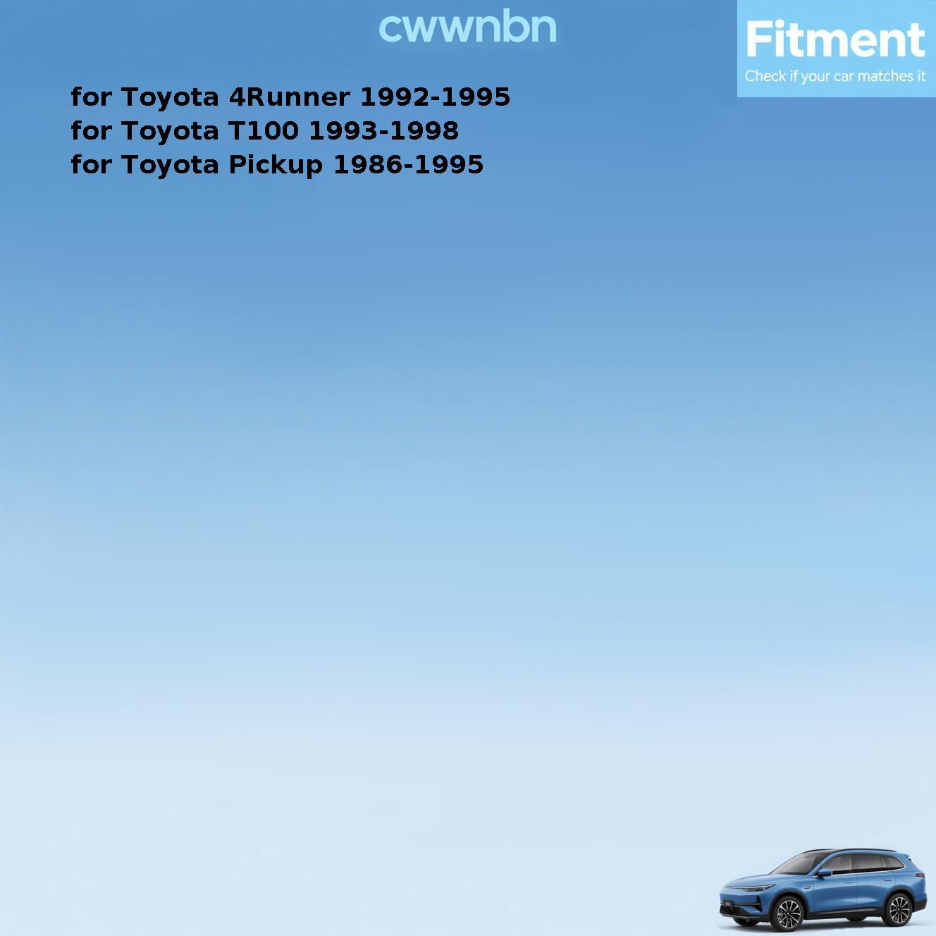 Front for Toyota 4Runner,Pickup,T100 1986 1987 1988 1989 1990 1991 1992 1993 1994 1995 1996 1997 1998 Replacement 4549039375, 4549039365 Steering Idler Arm 1Piece