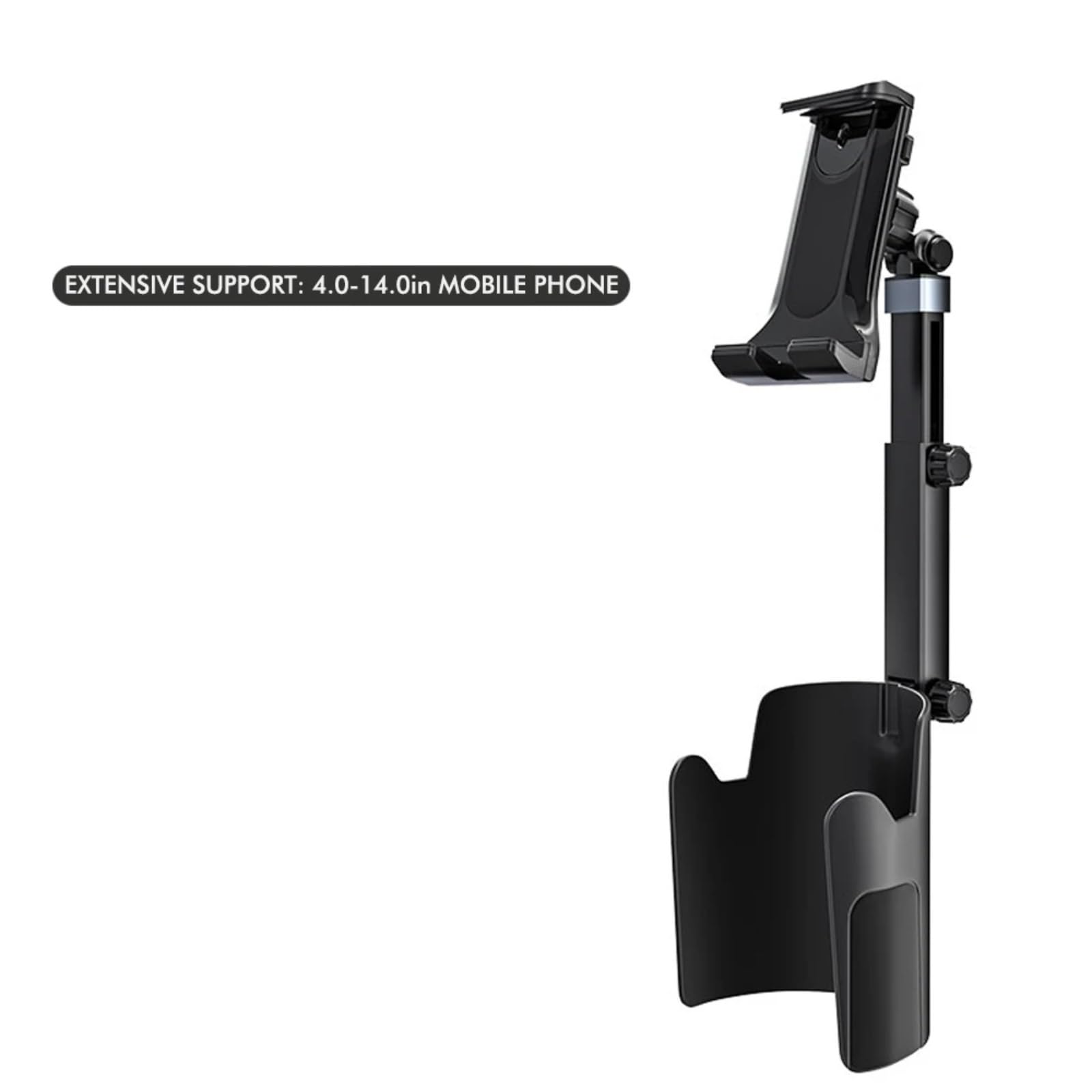 1 Soporte Universal Para Tableta Y Teléfono De Coche, Adaptador De Soporte Multifunción Para Organizador De Bebidas Y Almacenamiento Interior De Coche. Portavasos Vehículo