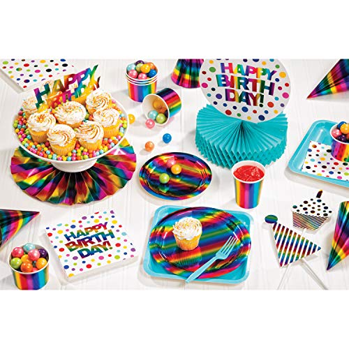 Creative Converting Rainbow Foil Party Hats, 24 Ct #TOP1