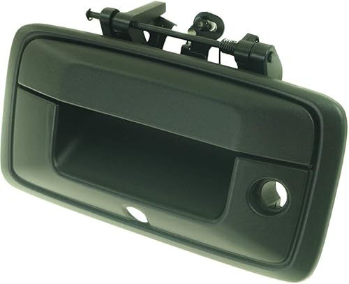 Miniatura 6 de Manija para puerta trasera Chevy Silverado 1500 2016 2017 2018  Exterior  Negro texturizado  con orificio para llave  con orificio de leva  Todos