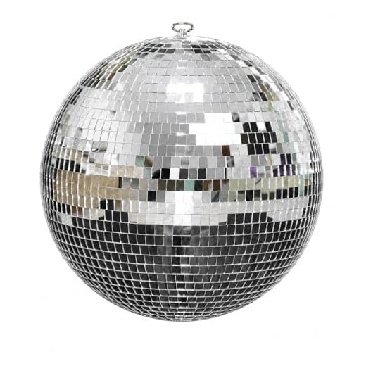 Youdepot Disco Ball Disco Ball Mirror 12 Inch Mirror Ball Hanging Disco Lighting Ball for DJ Club Stage Bar Party Wedding Holiday Decoration Disco Ball Large