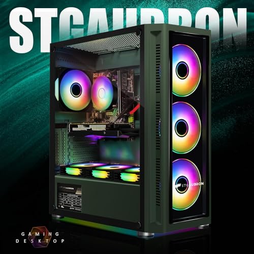 STGAubron Gaming PC Desktop, Intel Core i7-10700KF GeForce RTX 3060 Ti の商品画像 1