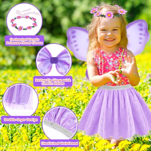 Vestido de Princesa para Niñas EULRGAUS Set miniatura 5