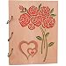 Photo Album 5x7 Roses Design Cover Wooden Photo Albums 120 Pictures Birthday Gifts