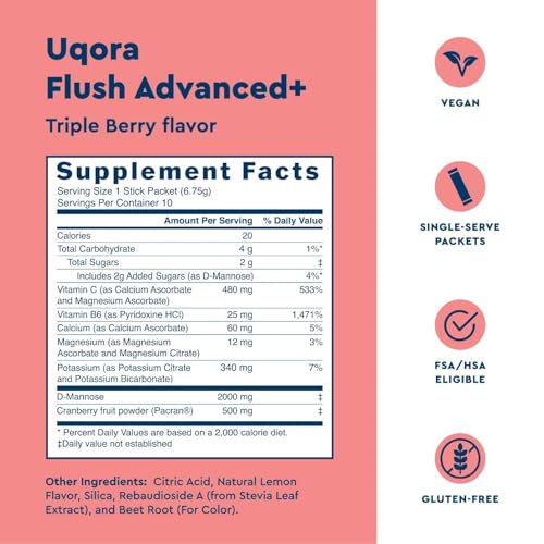 Uqora Flush Advanced+ UTI Support