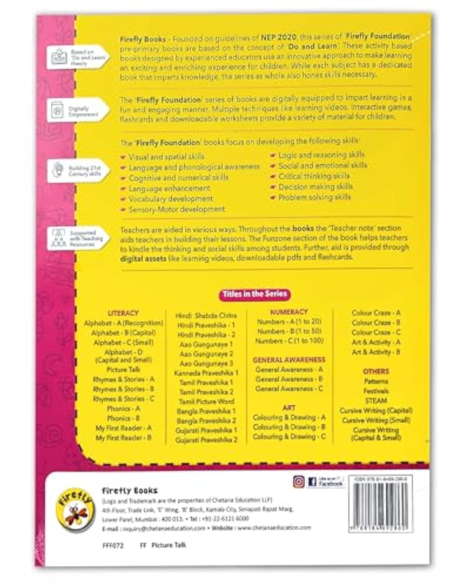 Picture Talk Book for Firefly, Fun Informative Activities