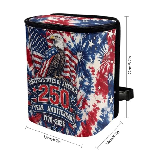 Image of Car Trash Bin Collapsible Car Organizers and Storage for Front Seat Multipurpose Trash Bag Automotive Garbage Can Car Accessories Interior Car Organizer, Sunflower Cow Pattern