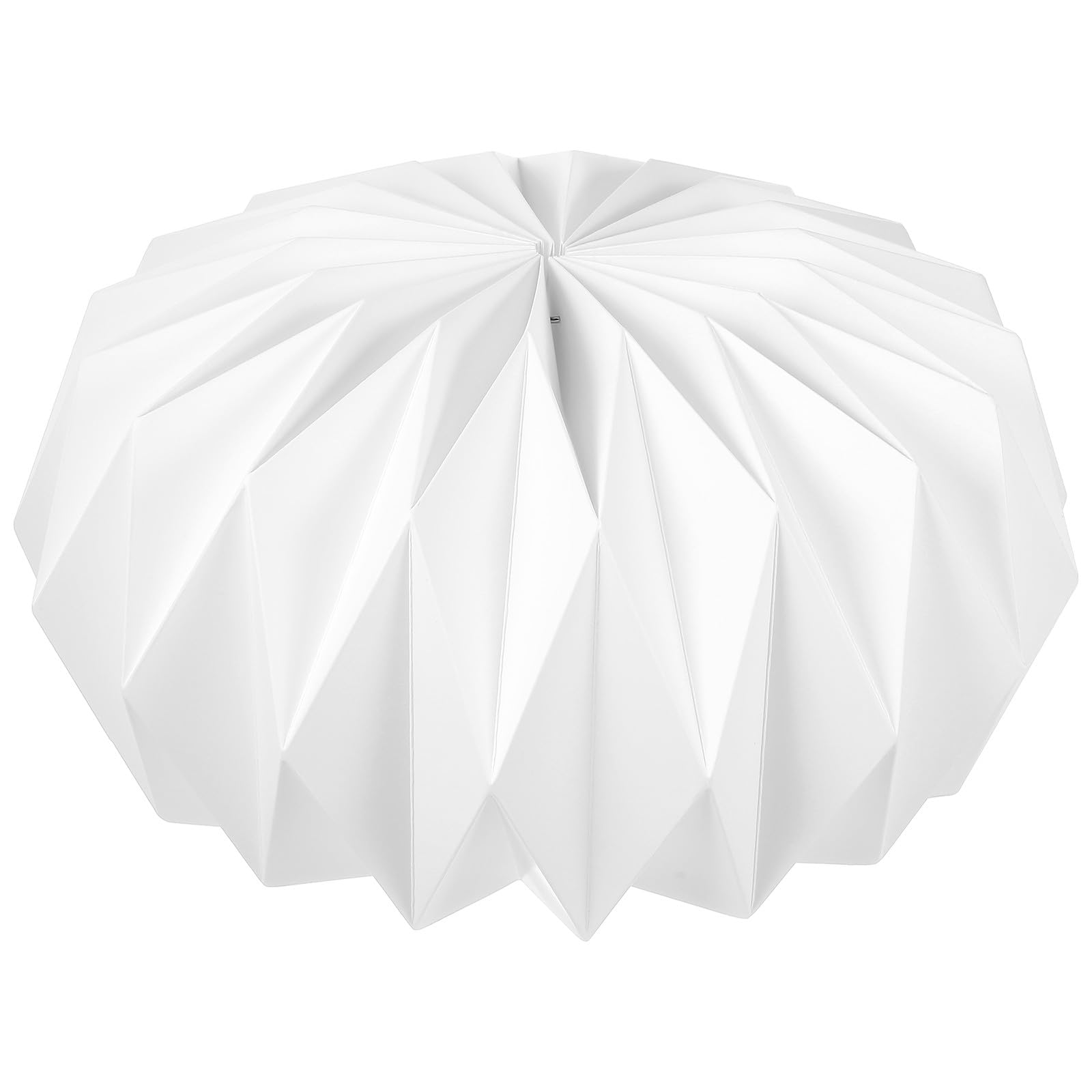 Lurrose Paralume Origami in Carta Bianca per Lampade E27 e Led, Copertura Decorativa e Protettiva per Luce Diffusa, per Soggiorno e Casa Moderna