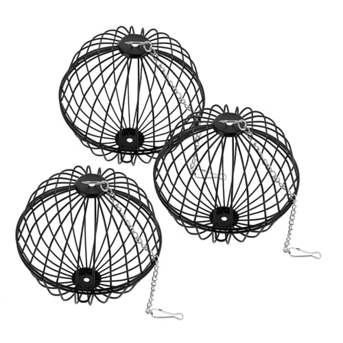 Râtelier à boules de foin pour lapin et rongeurs | Lot de 3 distributeurs suspendus pour cage