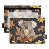 Matériau de qualité supérieure : cette trousse à crayons à 3 anneaux est fabriquée en grille de football brillante durable (100 % polyester) avec PVC transparent, résistant aux rayures et aux déchirures