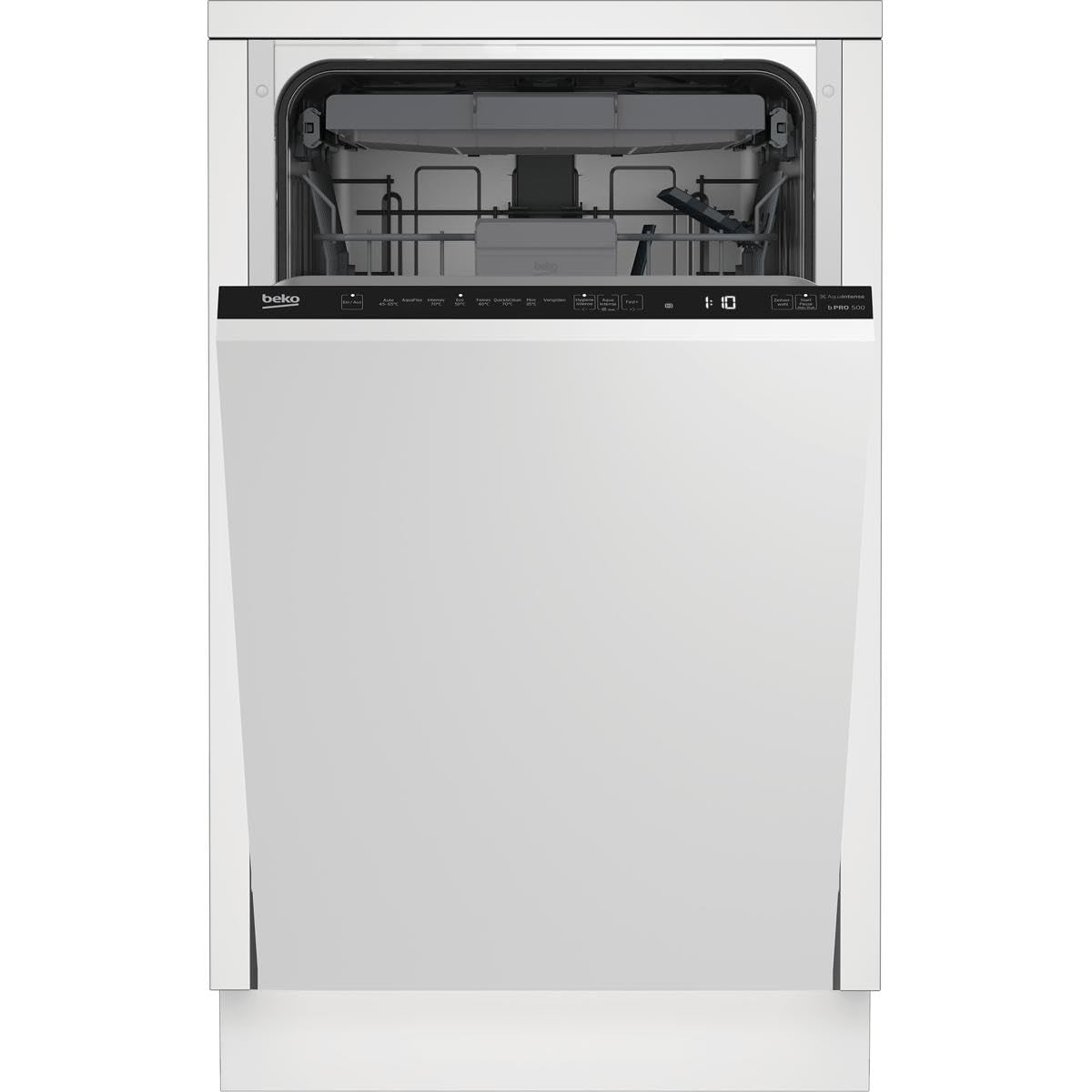 Beko BDIS38120Q Einbau-Geschirrspüler 45 cm vollintegriert, für 11 Maßgedecke, 3 Spülebenen, 6 Temperaturen, 8 Programme, Hygiene-Programm, AquaIntense, Quick&Clean