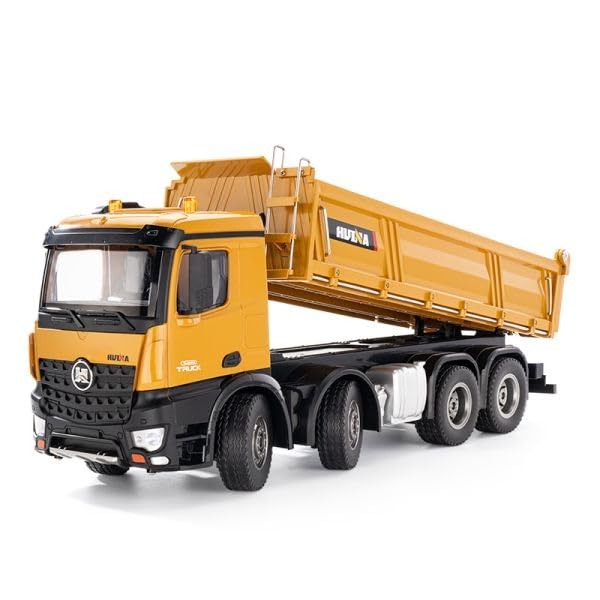 Amazon.co.jp: 1/14 2.4GHz 12Ch RTR Huina 1536 4軸 8輪ダンプカー 