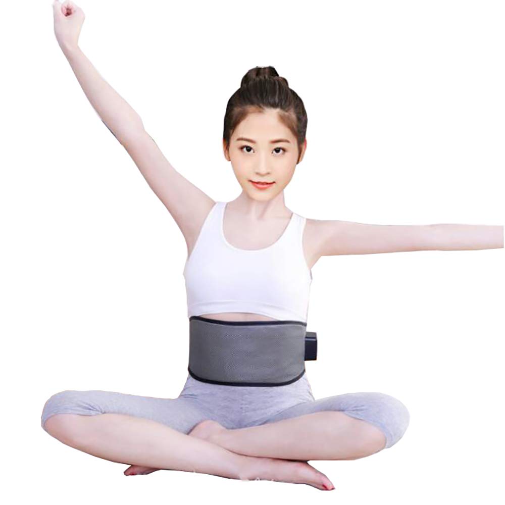 Faja Lumbar Fitness, cinturón de Cintura con calefacción eléctrica, ciática, escoliosis, Discos herniados, Alivio de tensión y esguince, con Correa de extensión