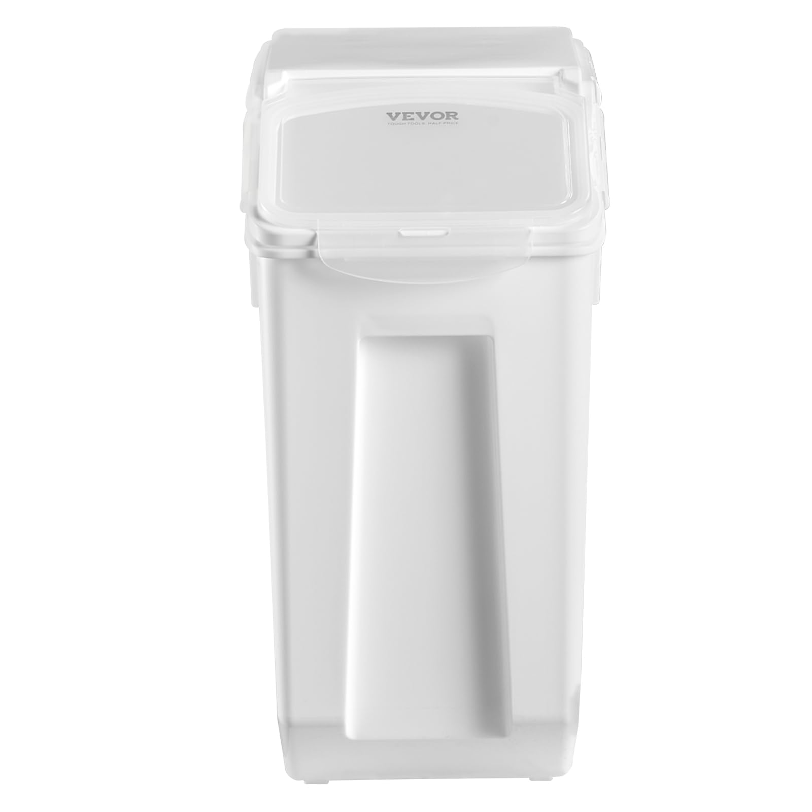VEVOR Contenedor de Almacenamiento de Arroz, para Perros con Capacidad de 20 L x 2, Contenedor para Harina, Cereales y Granos, para Mascotas con Ruedas, 2 Tazas Medidoras, 360 x 225 x 445±10 mm