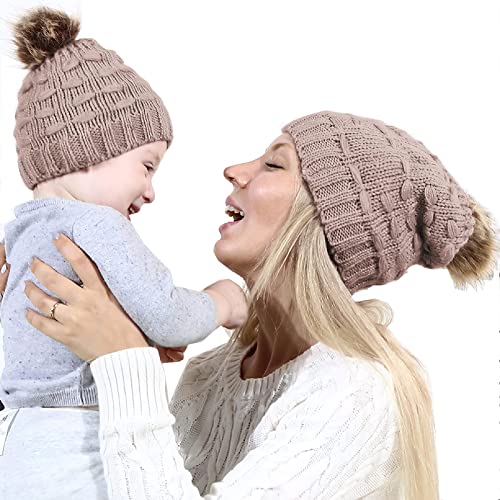 Soonhua - Cappello invernale da donna, morbido