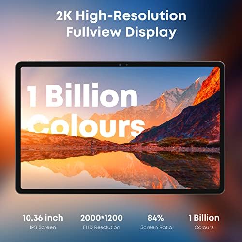CHUWI 10.36 Inch Android 12 Tablet, HiPad Max Qualcomm Snapdragon 680 Octa Core with 8GB RAM 128GB ROM and 2000x 1200 IPS Touchscreen, Tablets Supports Quick Charge 3.0 and 2.4G/5G WiFi