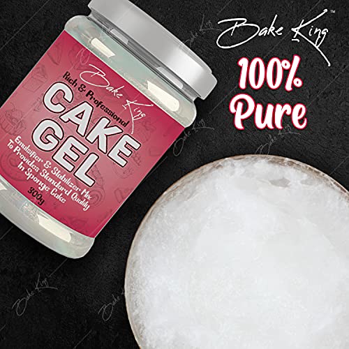 Image of BAKE KING Cake Gel 300gm, Cake Sponge Improver, Useful When Making Eggless Cakes, Emulsifier and Stabilizer Mix