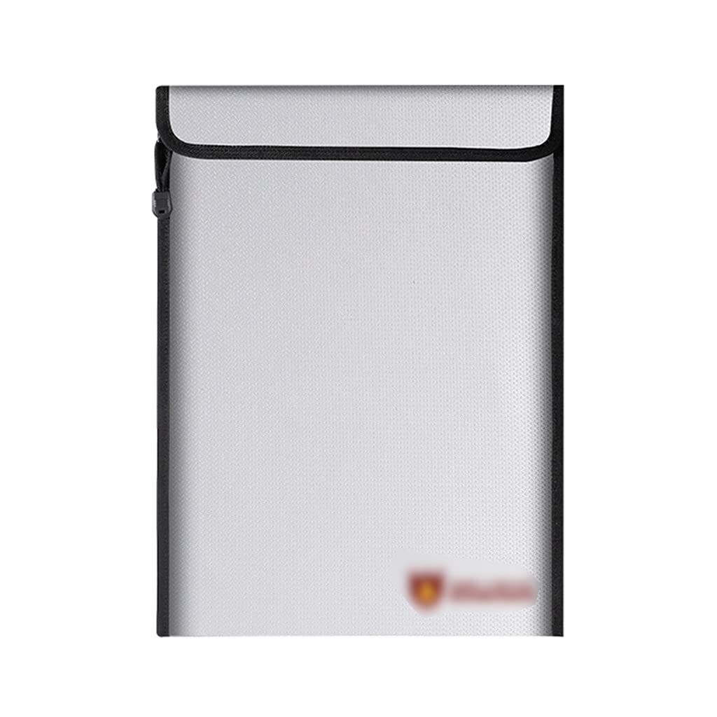 JFGCTYHXY Document organiser, Document Holder with Zipper, Organizer Folder,A18 Water Resistant Money Briefcase(Silver,Style2)