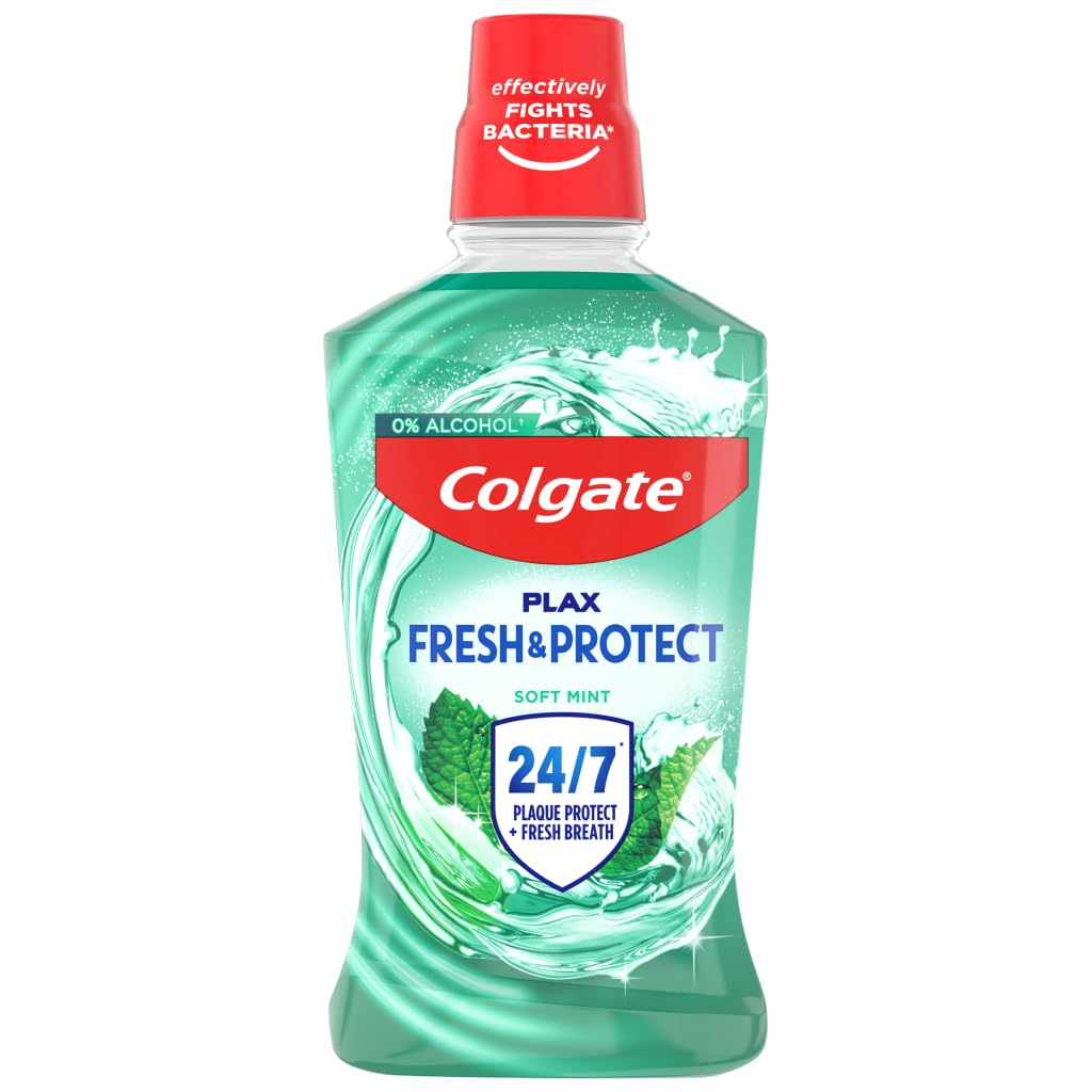 Colgate Unisex Mint Plax Soft Mouthwash 500Ml