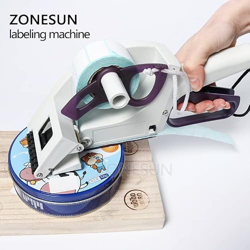 Zonesun Manual Portable Hand-Held Labeling Machine Product Sticker Label Applicator #TOP3