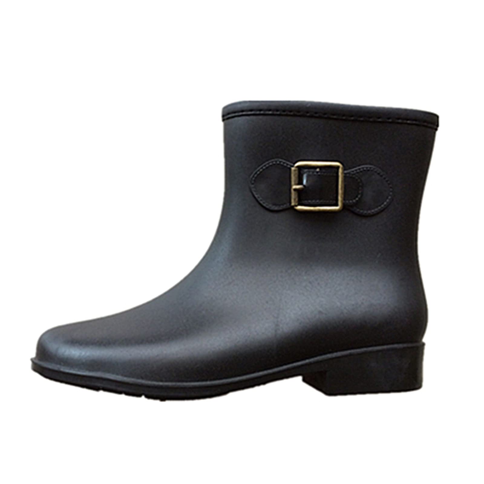 Botas de agua para mujer, botas de lluvia de goma, impermeables, botines de goma antideslizantes, botas de jardín, botas de agua Wellington, botines de lluvia, botas de lluvia para exteriores