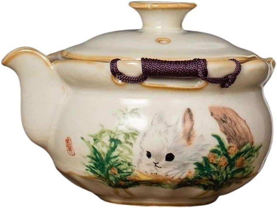 Ceramic Teapot Chinese Household Hand-claw Teapot Single Pot Tea Kettle Teapot Brewing Teapot Kung Fu Tea Set Tea Pot Ceramic