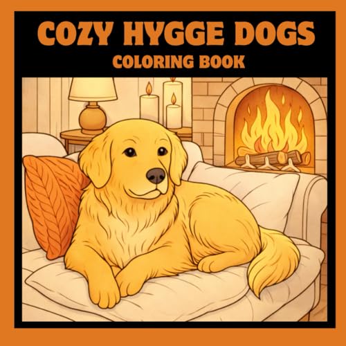 Cozy Hygge Dogs Coloring Book: Relaxing Cozy Puppies in Hygge-Inspired Homes for Kids, Teens & Adults (Cozy Hygge Coloring Serie