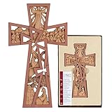 Dicksons Pierced Stages of Christ Easter 11 Inch Resin Stone Wall Cross