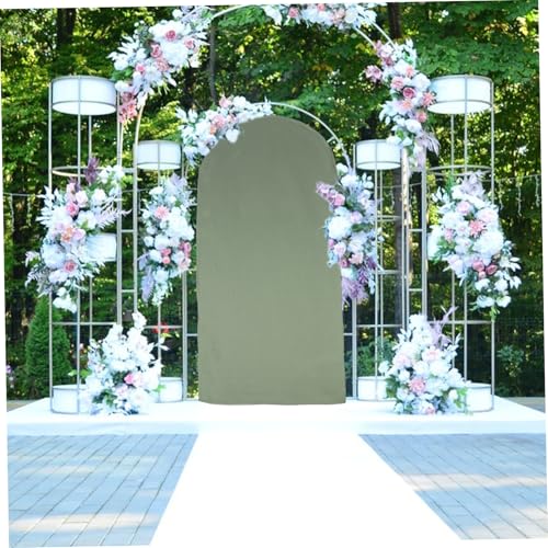 Housse de arche mariage U-shaped polyester élastique couverture arrière-plan événement - 5