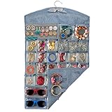 Hanging Jewelry Organizer and Jewelry Display for Classy Women, Perfect Jewelry Holder and Organizer for Chunky Necklaces, Bangle Bracelets, Watches, Sunglasses, Stud Earrings and Rings