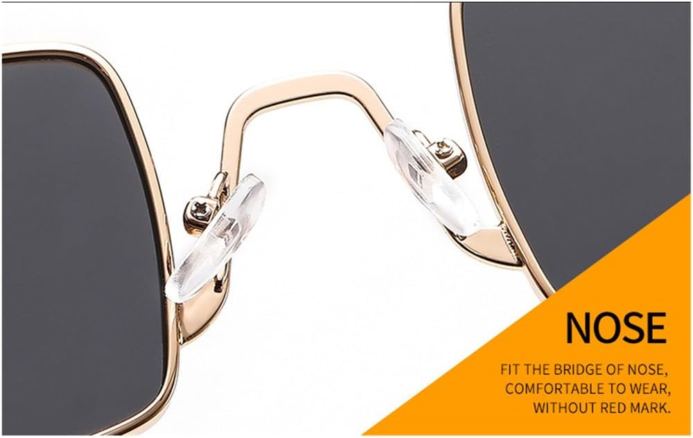 Box Metal Men's and Women's Sunglasses Punk Glasses UV400 Eyewear