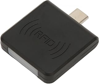 Phone Card Reader, Built in Buzzer High Transmission Efficiency Mobile Phone Card Reader 125Khz Type C Interface Plug and Play for Cell Phone (Black)