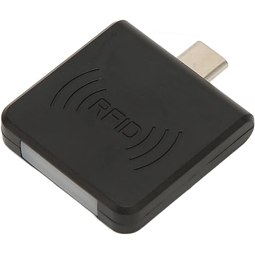 Square Card Reader, Type C Interface Credit Card Reader, Plug and Play Card Reader for Smartphone with Built-in Buzzer for Mobile Payment and ID Reading
