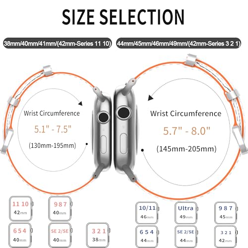 Athleisure Band Compatible with Apple Watch Bands For Men Women 40mm 41mm 38mm 42mm 44mm 45mm 46mm 49mm, Comfort Style durability Silicone Dressy Strap for iWatch Series 11 10 9 8 7 6 5 4 3 2 SE Ultra - image 3