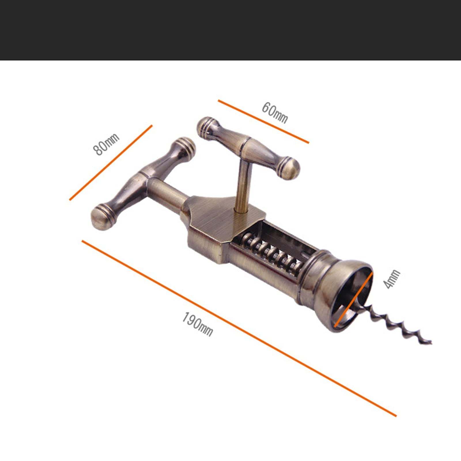 Abrebotellas Llave de vino de acero inoxidable con abridor de cerveza para camareros y camareros - Abridor de botellas de vino manual increíblemente simple