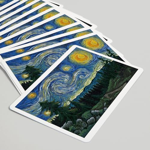 Lantern Press Barajas Póker 52 Cartas Van Gogh Starry Night miniatura 5