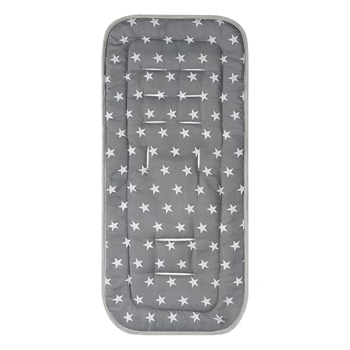 Miniatura 2 de Cojín de asiento de cochecito transpirable para cochecito de bebé, cojín universal para cochecito de bebé, cojín reversible para cochecito