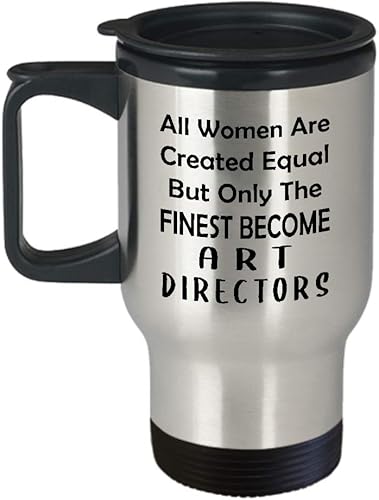 Gifts for Female Art Director Travel Mug Insulated Coffee Tumbler - Artist Dept Creative Department Team Design Advertising Office Funny Cute Gag