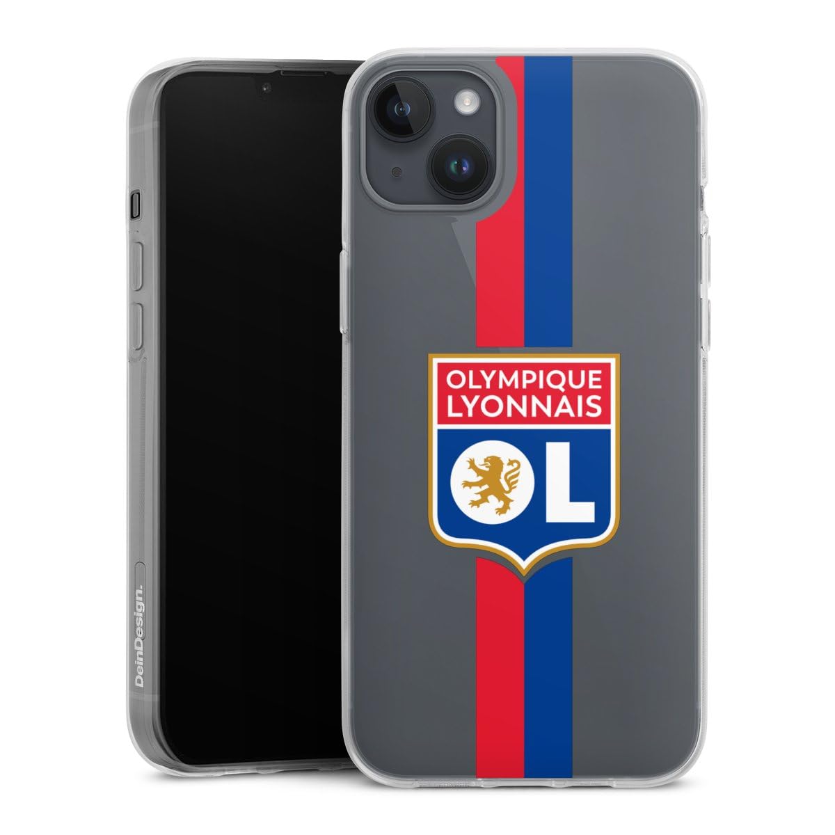 Coque silicone Olympique Lyonnais iPhone 14 Plus pour les jours de match